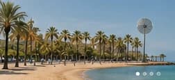 The Valencian coastline on a bright day